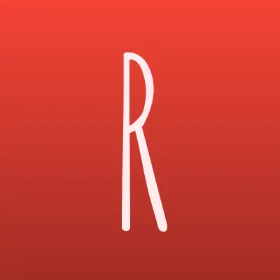 RED, служба заказа легкового транспорта, лого-визитка